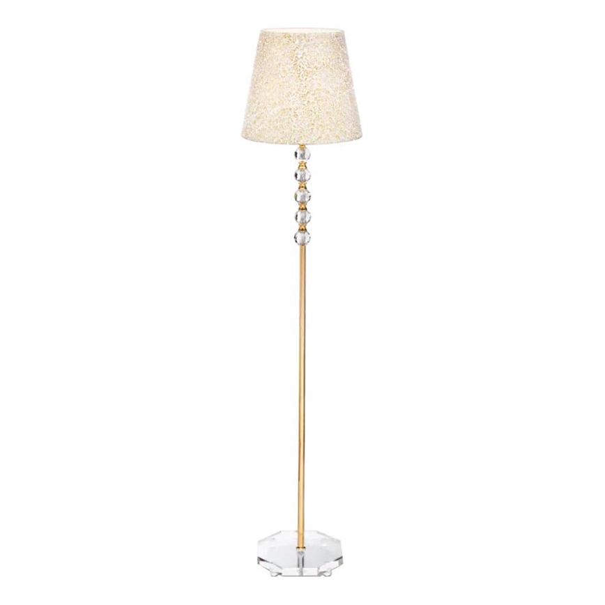Ideal Lux - Kristallen staande lamp QUEEN 1xE27/60W/230V goud