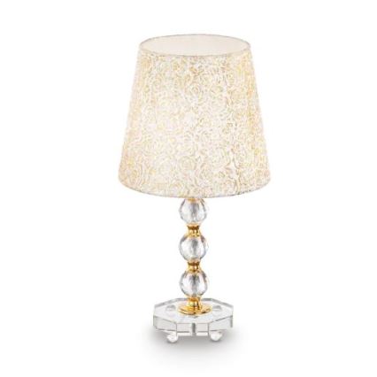 Ideal Lux - Kristallen tafellamp QUEEN 1xE27/60W/230V goud