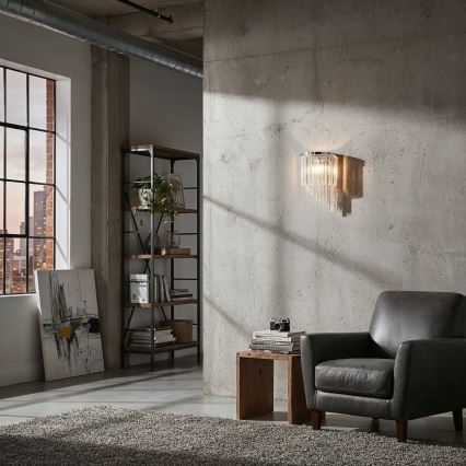 Ideal Lux - Kristallen wandlamp CARLTON 3xE14/40W/230V glanzend chroom