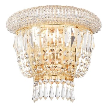 Ideal Lux - Kristallen wandlamp DUBAI 2xE14/28W/230V goud