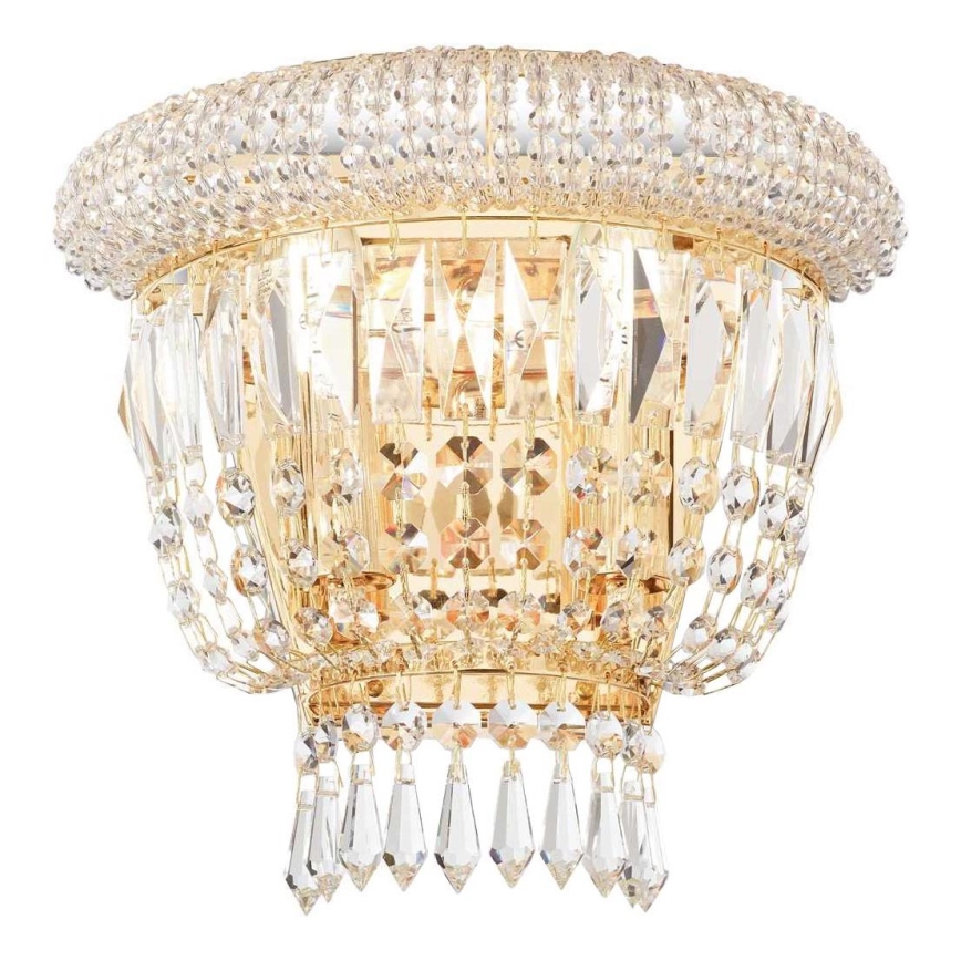 Ideal Lux - Kristallen wandlamp DUBAI 2xE14/28W/230V goud