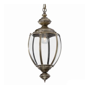 Ideal Lux - Kroonluchter aan ketting NORMA 1xE27/60W/230V Ø 25 cm bronskleurig