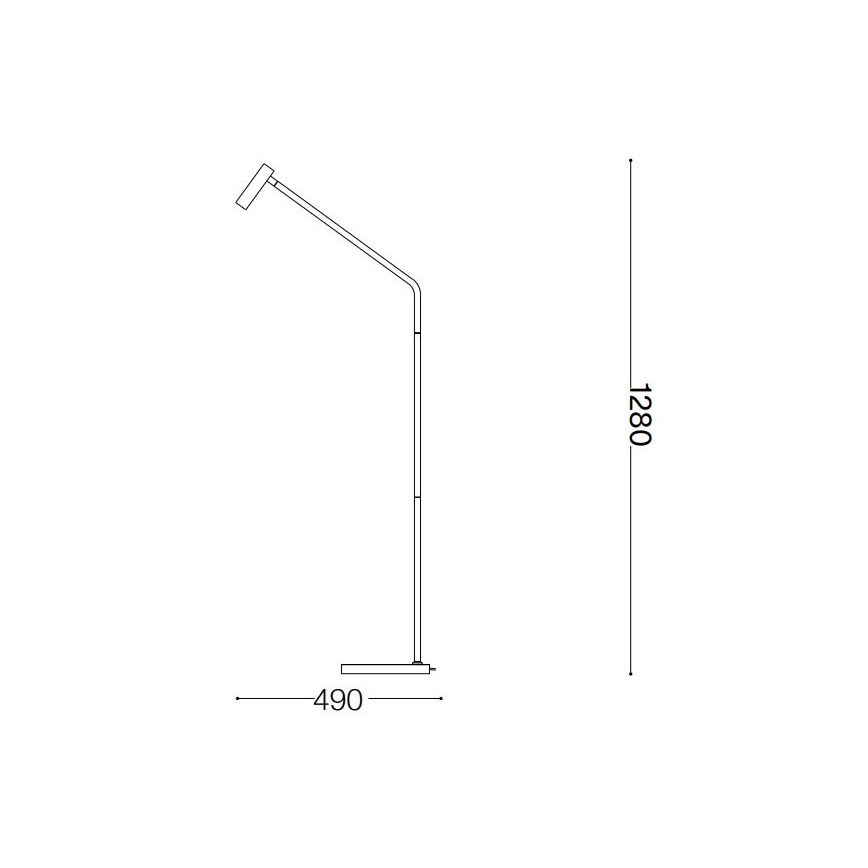 Ideal Lux - Lampadaire EASY LED/3,5W/230V CRI 90 noir