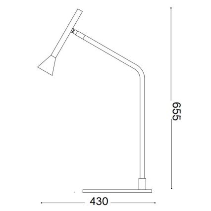 Ideal Lux - Lampe de table tactile à intensité variable DIESIS LED/6,5W/230V CRI 90 doré