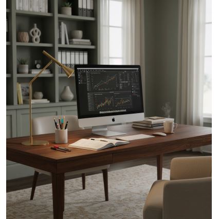 Ideal Lux - Lampe de table tactile à intensité variable DIESIS LED/6,5W/230V CRI 90 doré