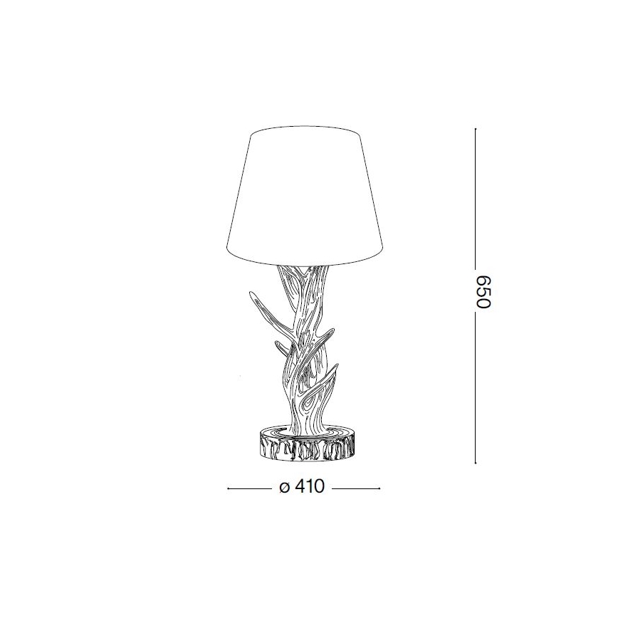 Ideal Lux - Lampe de table CHALET 1xE27/60W/230V ramures