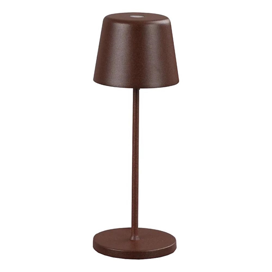 Ideal Lux - Lampe de table d'extérieur tactile à intensité variable CUTE LED/2,5W/3,7V USB 2200-2700K 3000 mAh IP65 marron