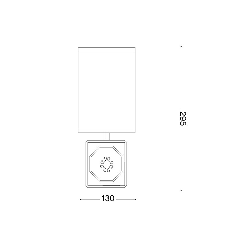 Ideal Lux - Lampe de table KALI 1xE14/40W/230V blanc/gris