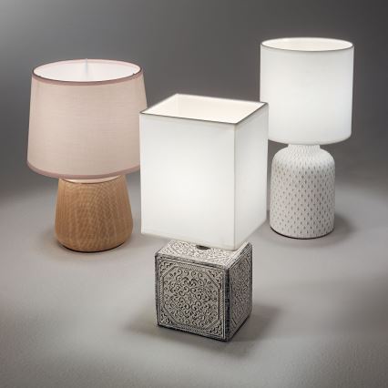 Ideal Lux - Lampe de table KALI 1xE14/40W/230V crème/beige