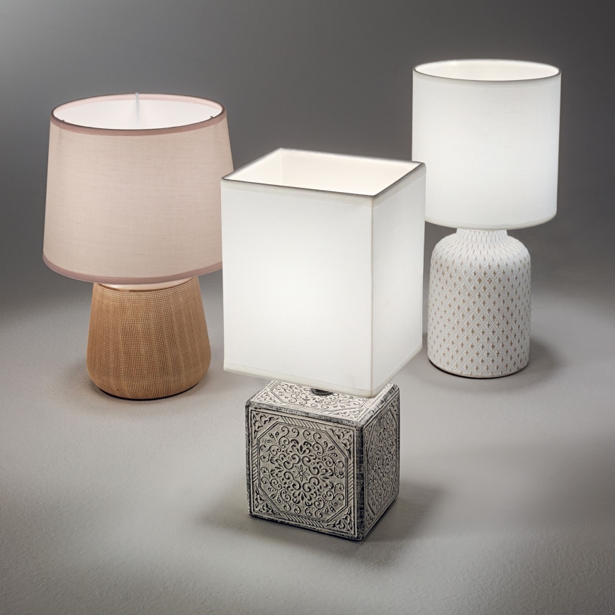 Ideal Lux - Lampe de table KALI 1xE14/40W/230V crème/beige