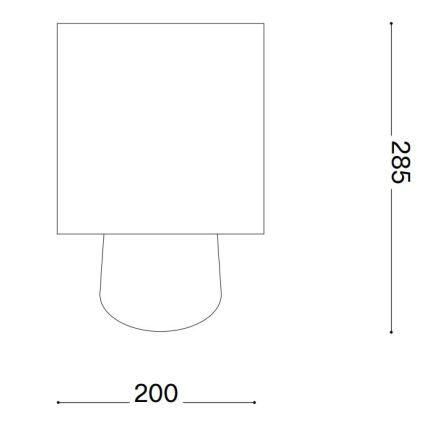 Ideal Lux - Lampe de table KALI 1xE14/40W/230V crème/beige