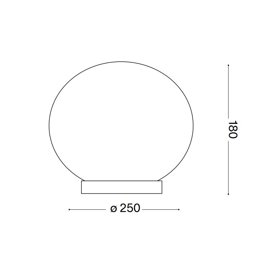 Ideal Lux - Lampe de table LED CANDY 1xG9/3W/230V d. 25 cm blanc