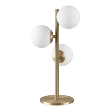 Ideal Lux - Lampe de table LED PERLAGE 3xG9/3W/230V dorée/blanche