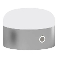 Ideal Lux - Lampe de table tactile à intensité variable MIGNON LED/5W/5V 1500 mAh d. 10 cm CRI 90 chrome brillant