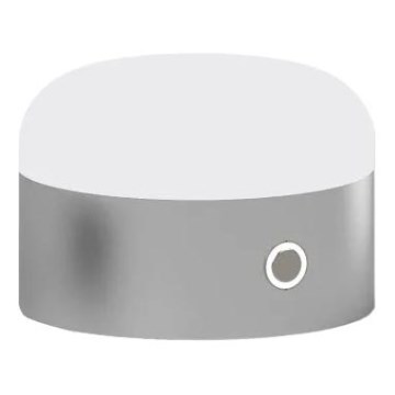 Ideal Lux - Lampe de table tactile à intensité variable MIGNON LED/5W/5V 1500 mAh d. 10 cm CRI 90 chrome brillant