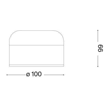 Ideal Lux - Lampe de table tactile à intensité variable MIGNON LED/5W/5V 1500 mAh d. 10 cm CRI 90 laiton