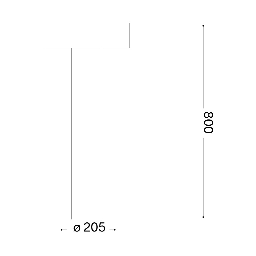 Ideal Lux - Lampe d'extérieur 4xG9/15W/230V, 80 cm, IP44, marron