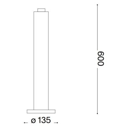 Ideal Lux - Lampe d'extérieur CLIO 1xE27/42W/230V 60 cm IP44 marron