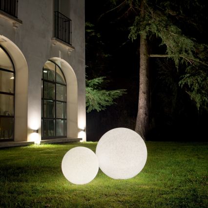 Ideal Lux - Lampe d'extérieur DORIS 1xE27/60W/230V Ø 30 cm IP44 grise