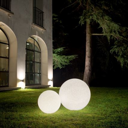 Ideal Lux - Lampe d'extérieur DORIS 1xE27/60W/230V Ø 58 cm IP44 gris