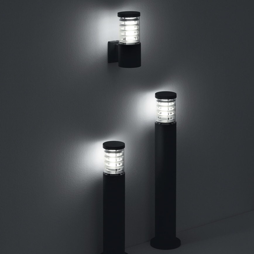 Ideal Lux - Lampe d'extérieur TRONCO 1xE27/42W/230V 60 cm IP65 noire