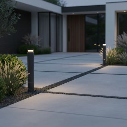 Ideal Lux - Lampe extérieure BOEING LED/14W/230V 100 cm CRI 90 IP65 noir