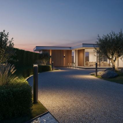 Ideal Lux - Lampe extérieure BOEING LED/14W/230V 100 cm CRI 90 IP65 noir