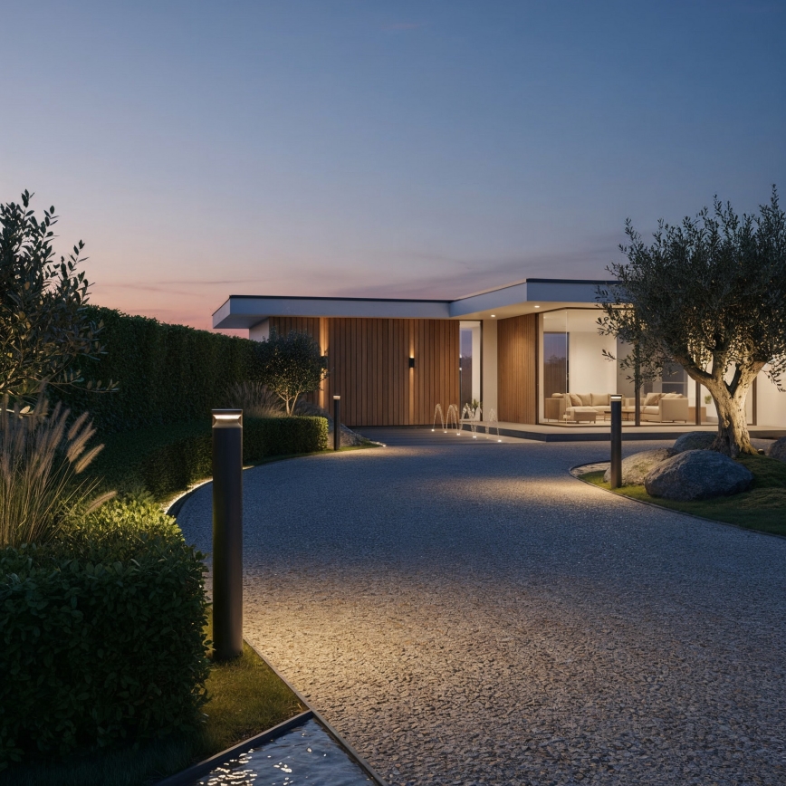 Ideal Lux - Lampe extérieure BOEING LED/14W/230V 100 cm CRI 90 IP65 noir