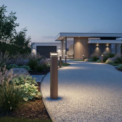 Ideal Lux - Lampe extérieure BOEING LED/14W/230V d. 70 cm CRI 90 IP65 marron