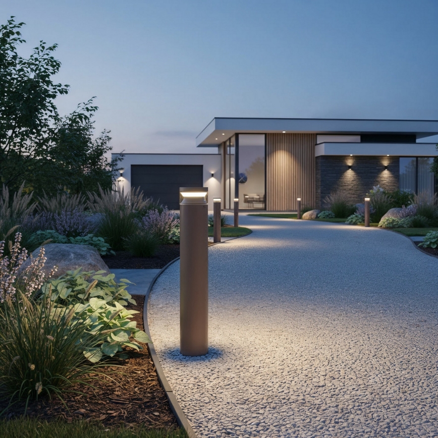 Ideal Lux - Lampe extérieure BOEING LED/14W/230V d. 70 cm CRI 90 IP65 marron