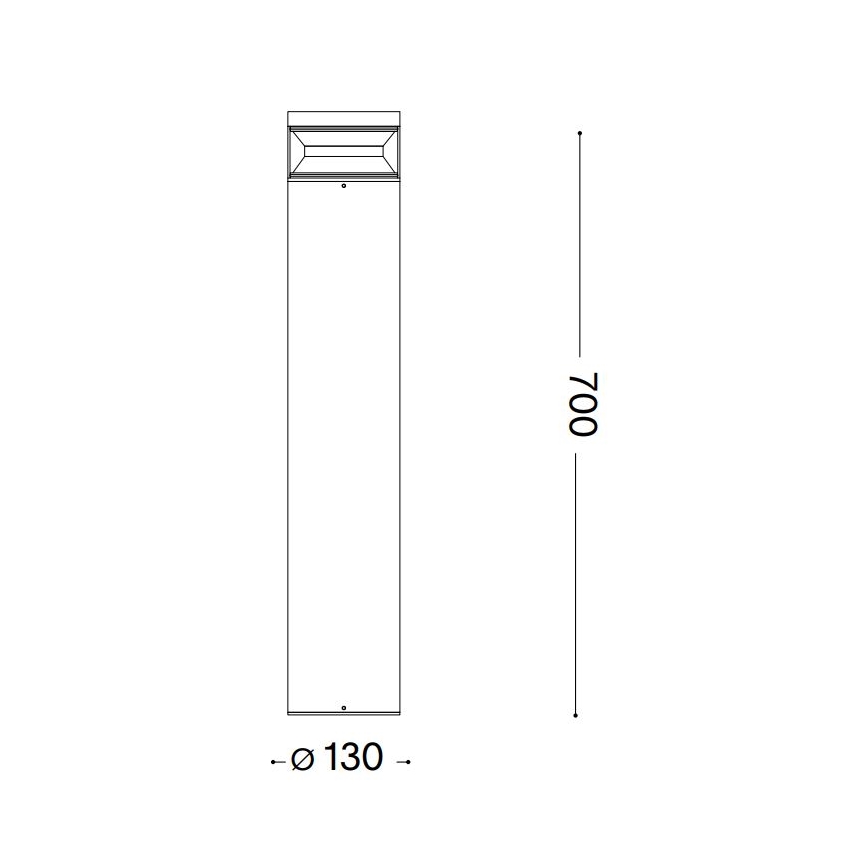 Ideal Lux - Lampe extérieure BOEING LED/14W/230V d. 70 cm CRI 90 IP65 noir