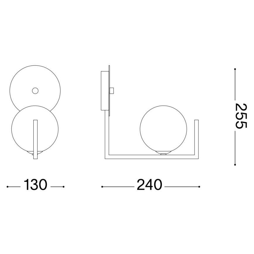 Ideal Lux - Lampe murale LED BIRDS 1xG9/3W/230V noir/doré