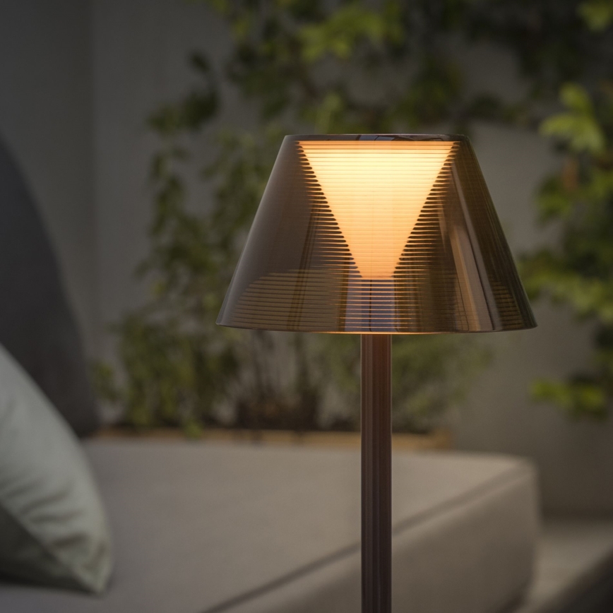 Ideal Lux - Lampe tactile à intensité variable LOLITA LED/2,8W/5V 2200 mAh IP54 marron