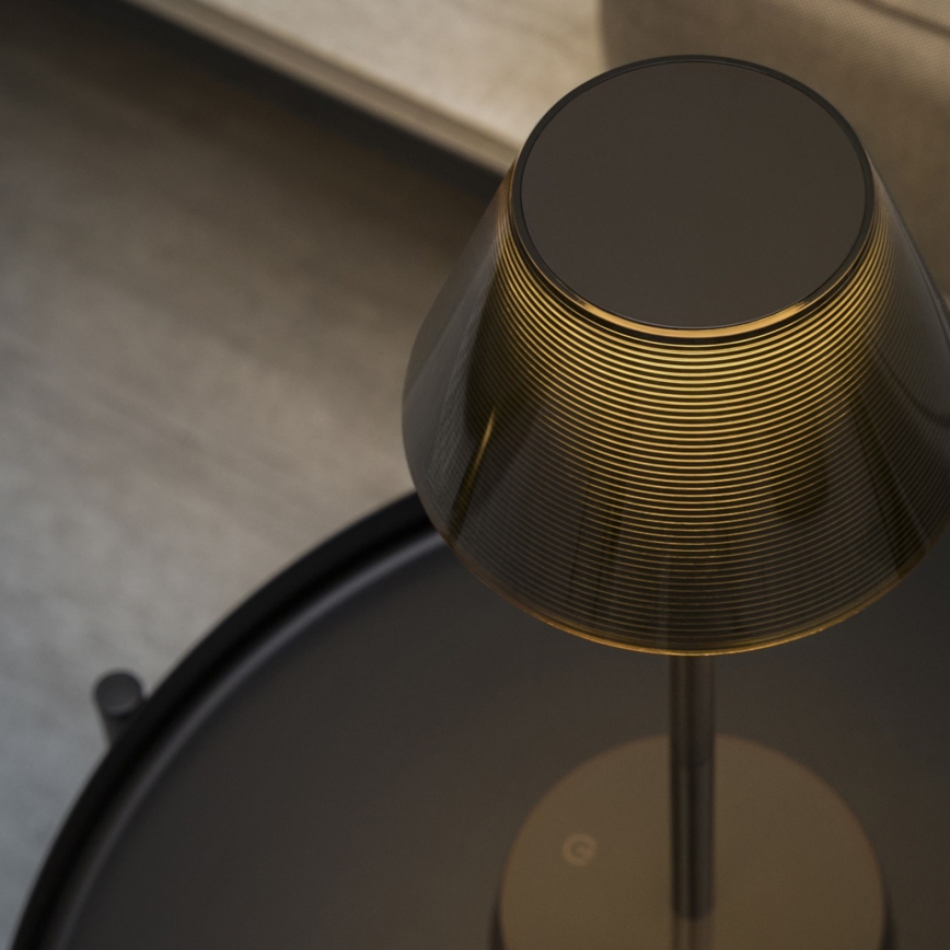 Ideal Lux - Lampe tactile à intensité variable LOLITA LED/2,8W/5V 2200 mAh IP54 marron