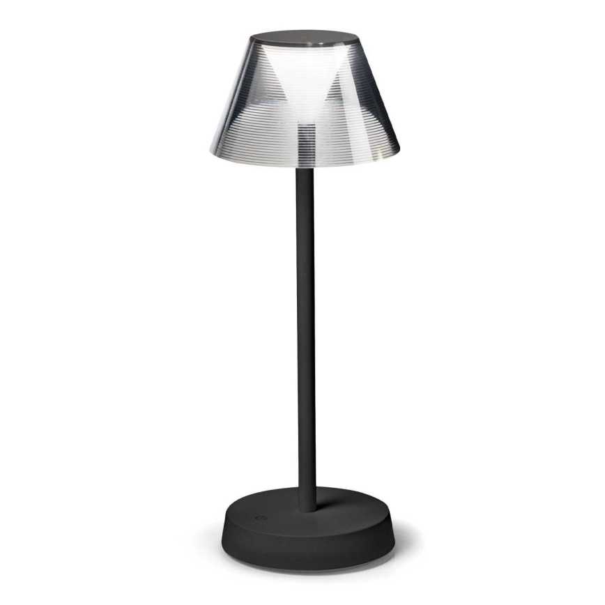 Ideal Lux - Lampe tactile LED dimmable LOLITA LED/2,8W/5V 2200 mAh IP54 noire