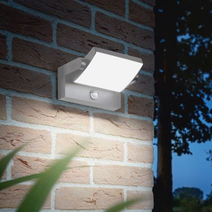 Ideal Lux - Applique murale d'extérieur LED avec détecteur SWIPE LED/21W/230V IRC 90 IP54 gris