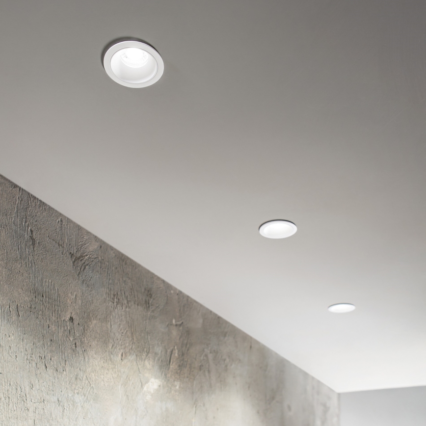 Ideal Lux - LED-inbouwarmatuur voor badkamer GAME TRIM LED/11W/230V 3000K CRI 90 Ø 8,5 cm IP65 wit
