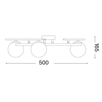 Ideal Lux - LED Bevestigde Hanglamp ATLAS 3xG9/3W/230V wit