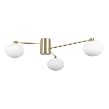 Ideal Lux - LED Bevestigde Hanglamp HERMES 3xG9/3W/230V diameter 90 cm goud
