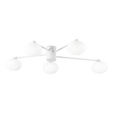 Ideal Lux - LED Bevestigde Hanglamp HERMES 5xG9/3W/230V diameter 90 cm wit