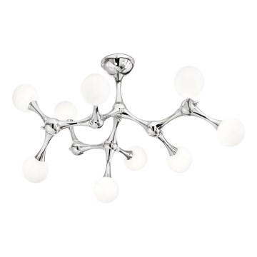 Ideal Lux - LED Bevestigde Hanglamp NODINO 9xG9/3W/230V glanzend chroom/wit