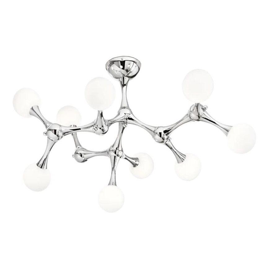 Ideal Lux - LED Bevestigde Hanglamp NODINO 9xG9/3W/230V glanzend chroom/wit