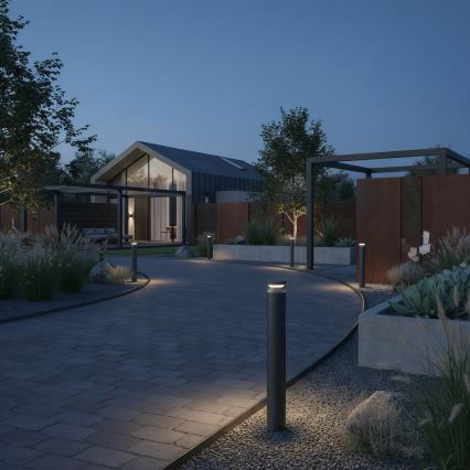 Ideal Lux - LED Buitenlamp BOEING LED/14W/230V 100 cm CRI 90 IP65 zwart