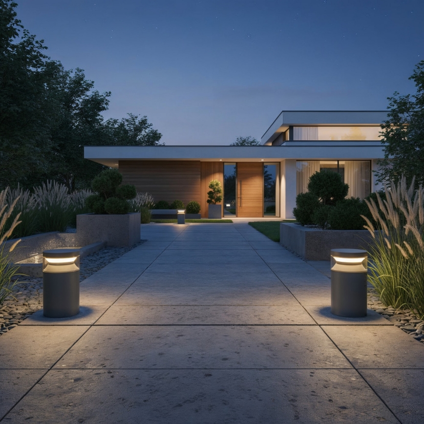 Ideal Lux - LED Buitenlamp BOEING LED/14W/230V 15 cm CRI 90 IP65 antraciet