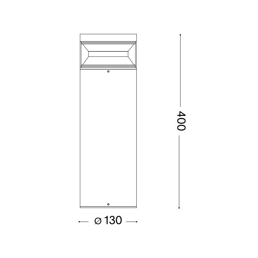 Ideal Lux - LED Buitenlamp BOEING LED/14W/230V 40 cm CRI 90 IP65 zwart