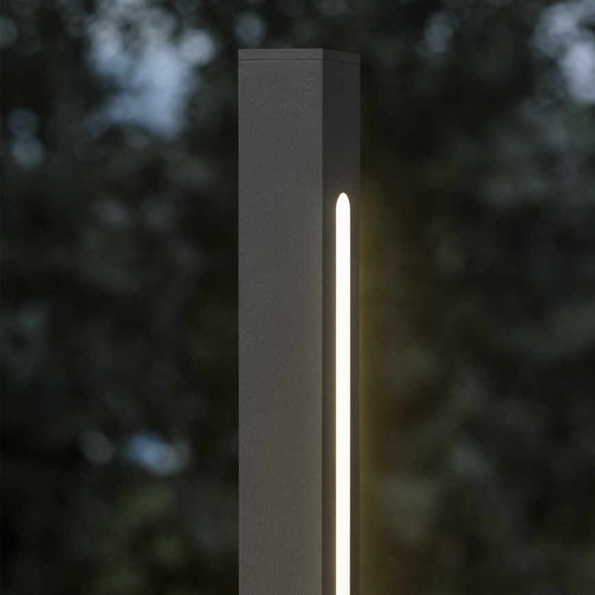 Ideal Lux - LED buitenlamp JEDI LED/12W/230V 80 cm CRI 90 IP65 antraciet