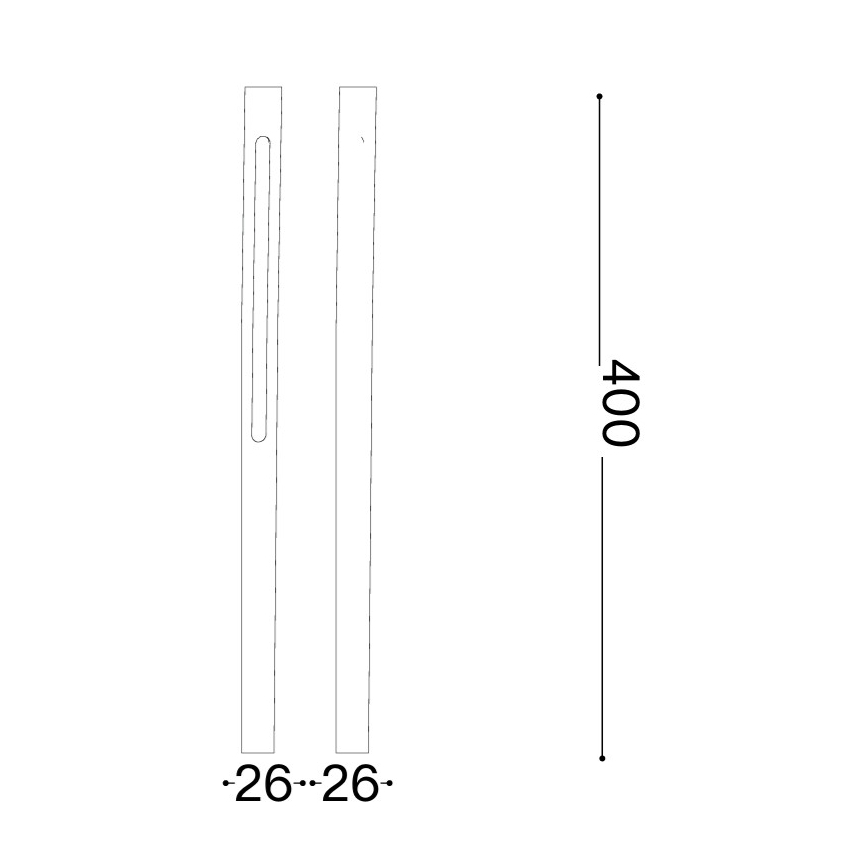 Ideal Lux - LED-buitenlamp JEDI LED/7W/230V 40 cm CRI 90 IP65 bruin