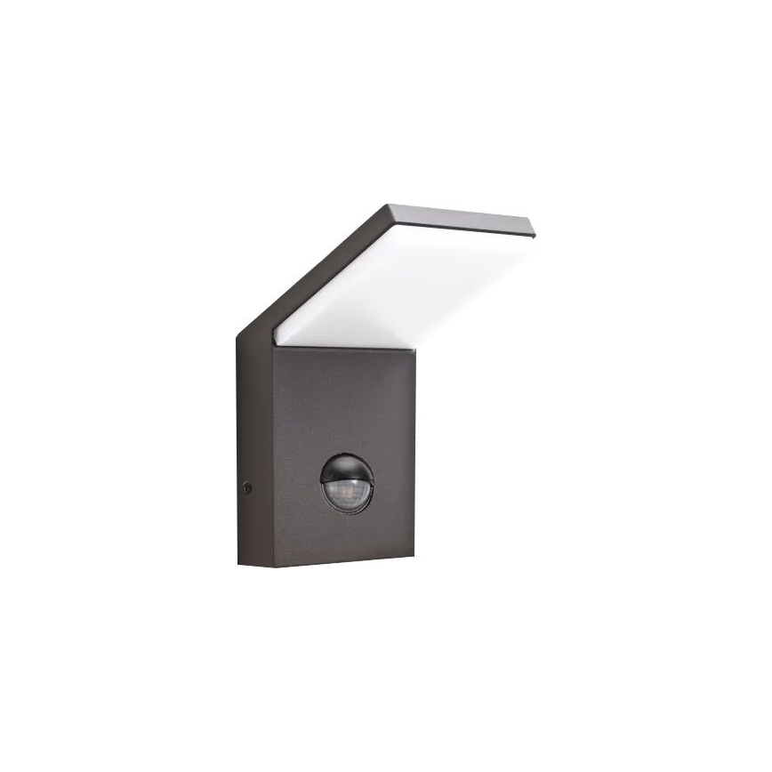 Ideal Lux - LED buitenlamp met sensor STYLE LED/9W/230V 4000K CRI 90 IP54 antraciet