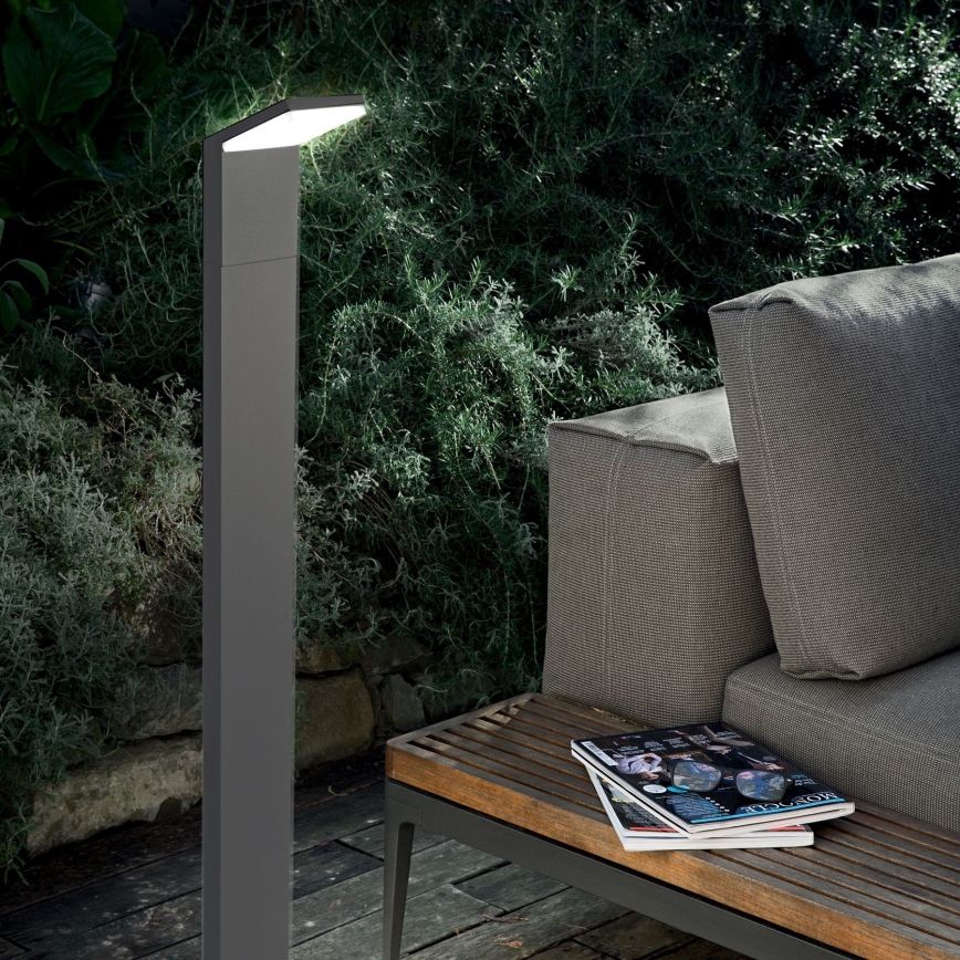 Ideal Lux - LED Buitenlamp STYLE LED/8,5W/230V 4000K 100 cm CRI 90 IP54 antraciet