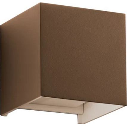 Ideal Lux - LED buitenwandlamp ATOM LED/12W/230V CRI 90 IP54 bruin